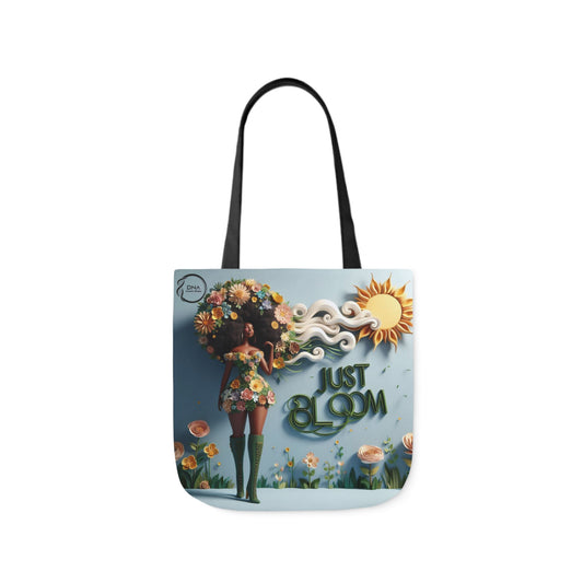 Just Bloom Canvas Tote, Option 3