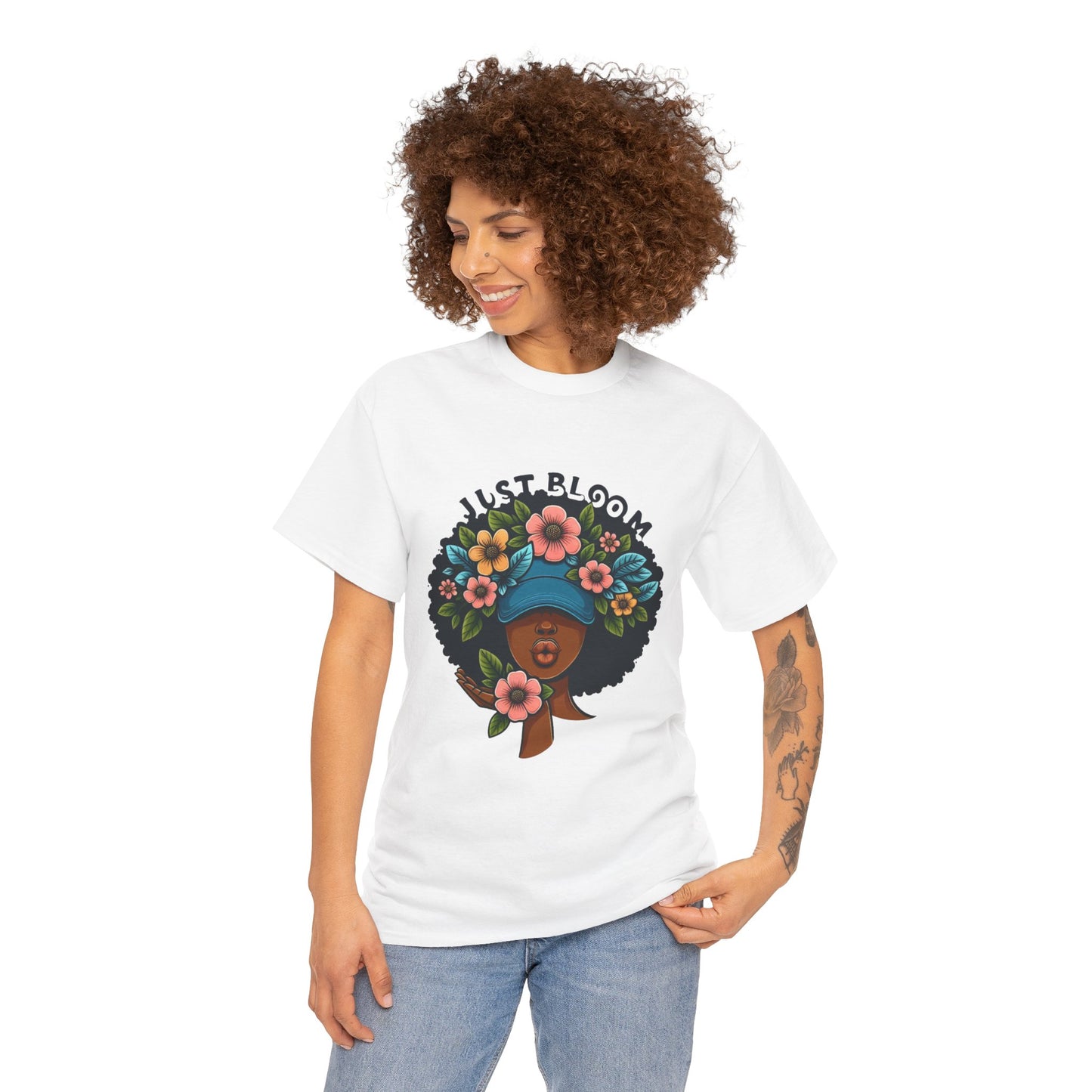 Just Bloom Don’t Cap Heavy Cotton T-Shirt