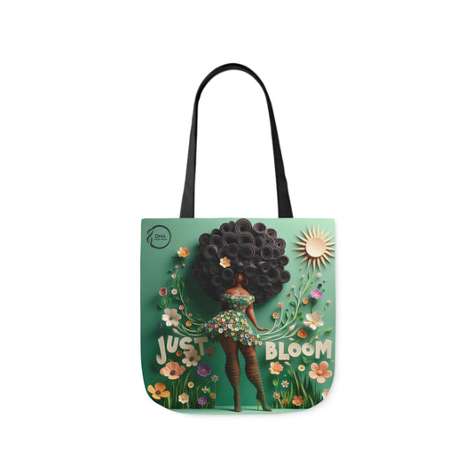 Just Bloom Canvas Tote, Option 4