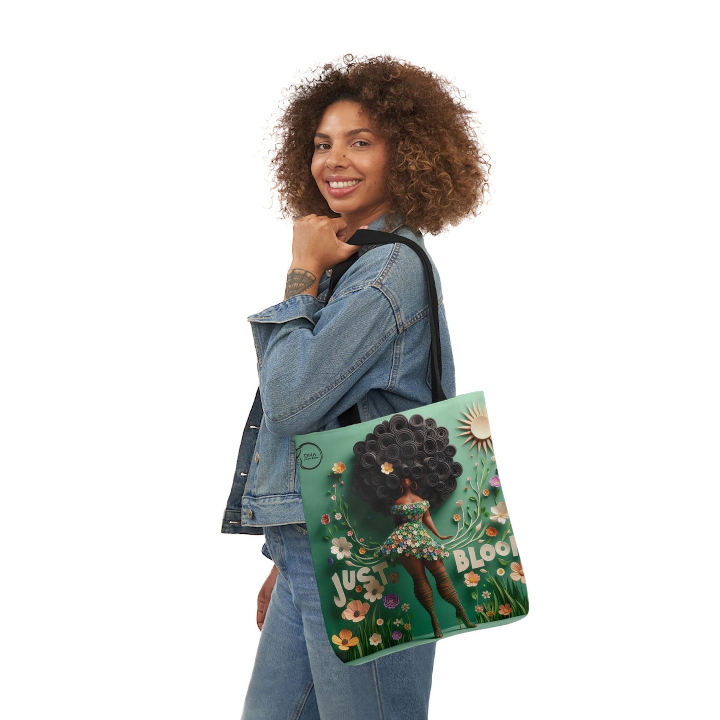 Just Bloom Canvas Tote, Option 4