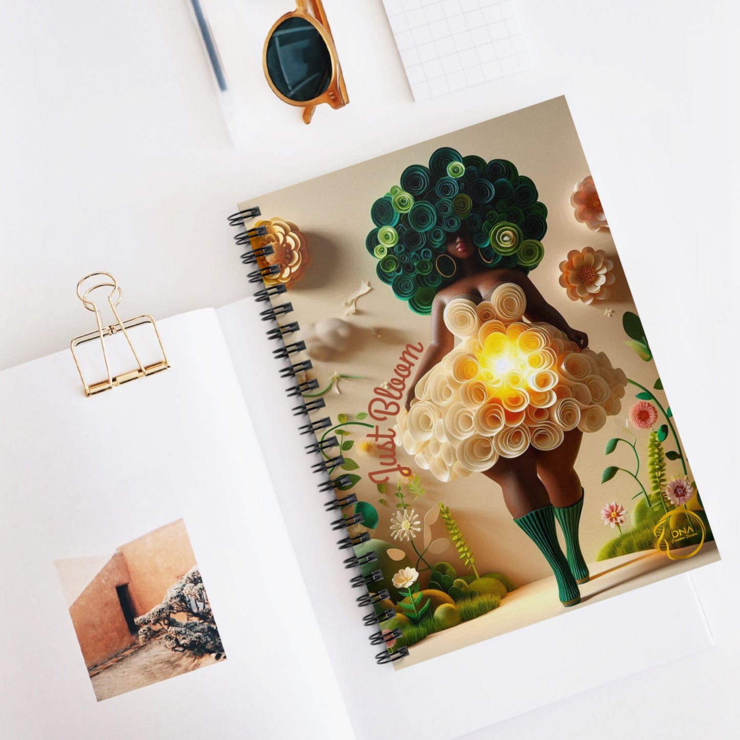 Just Bloom Spiral Notebook