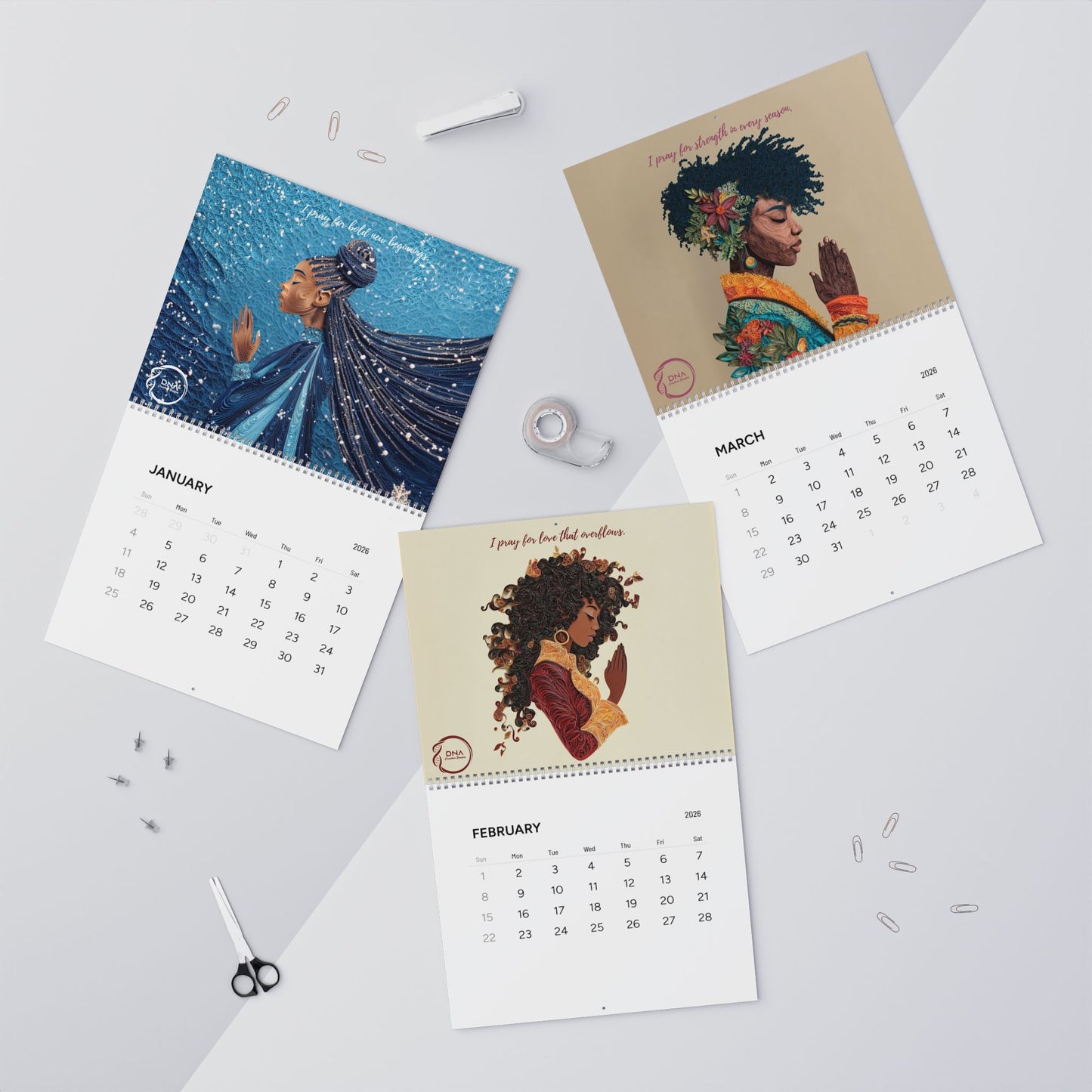 Just Pray 2026 Wall Calendar