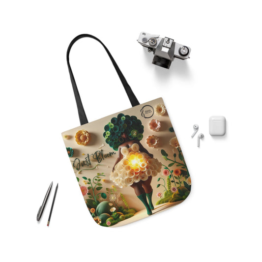 Just Bloom Canvas Tote, Option 2