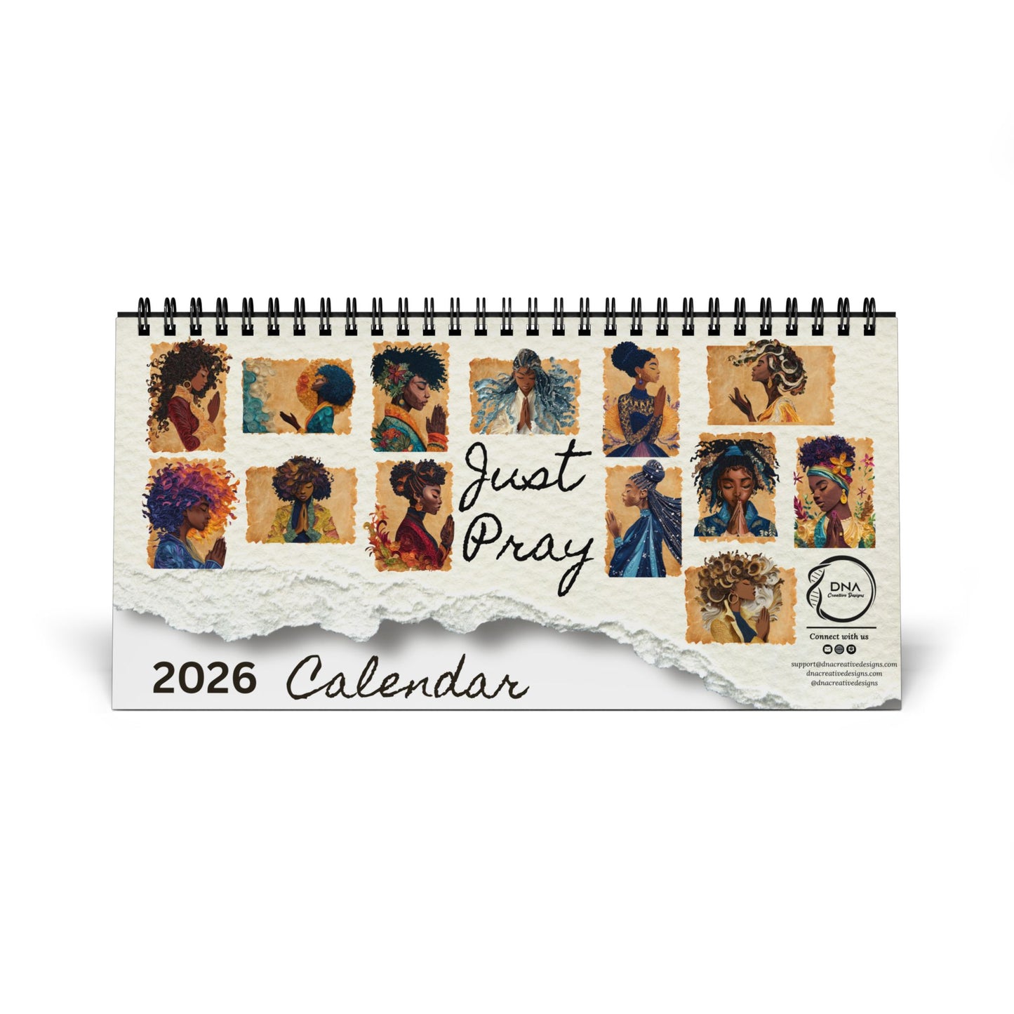 Just Pray 2026 Desktop Calendar