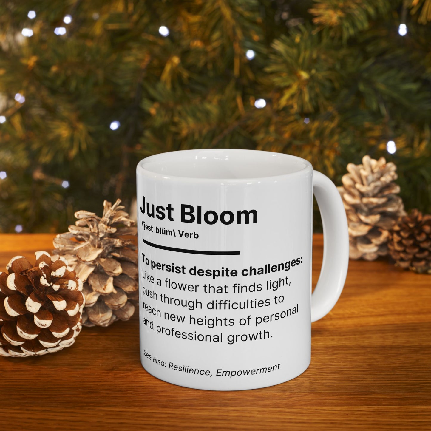 Just Bloom Ceramic Persist Mug, (11oz)