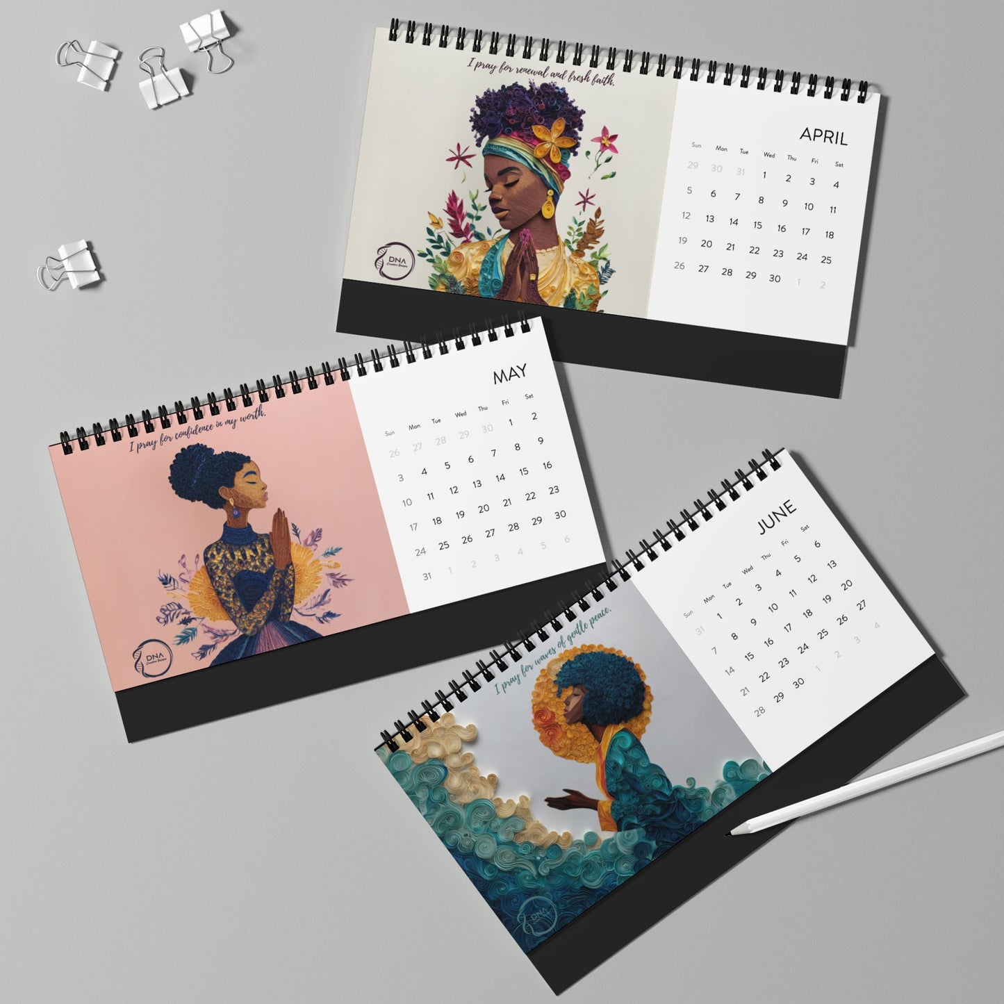 Just Pray 2026 Desktop Calendar