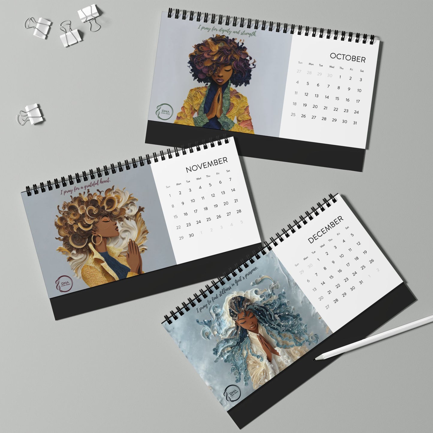 Just Pray 2026 Desktop Calendar