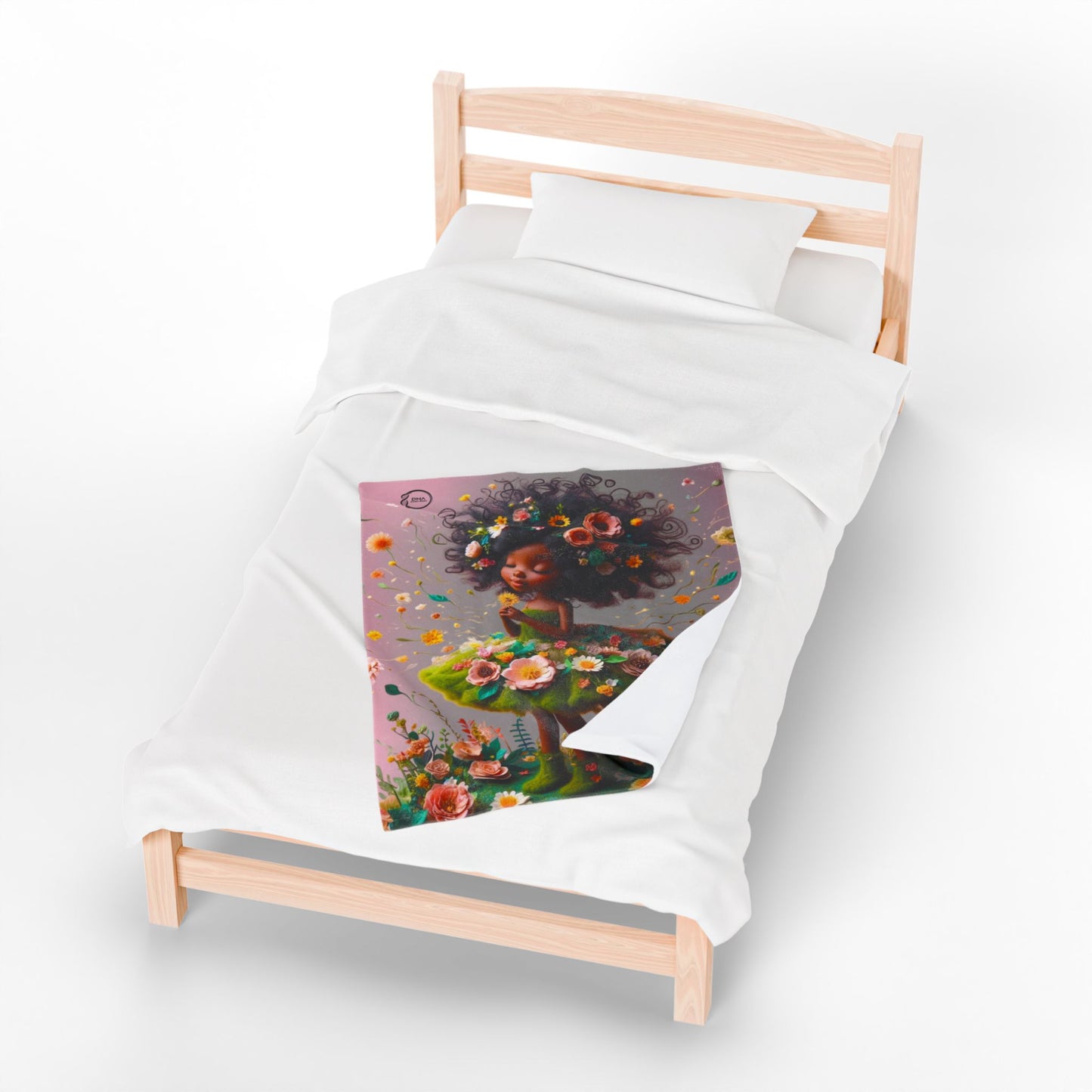 Just Kids Velveteen Plush Blanket Pink