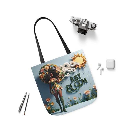 Just Bloom Canvas Tote, Option 3