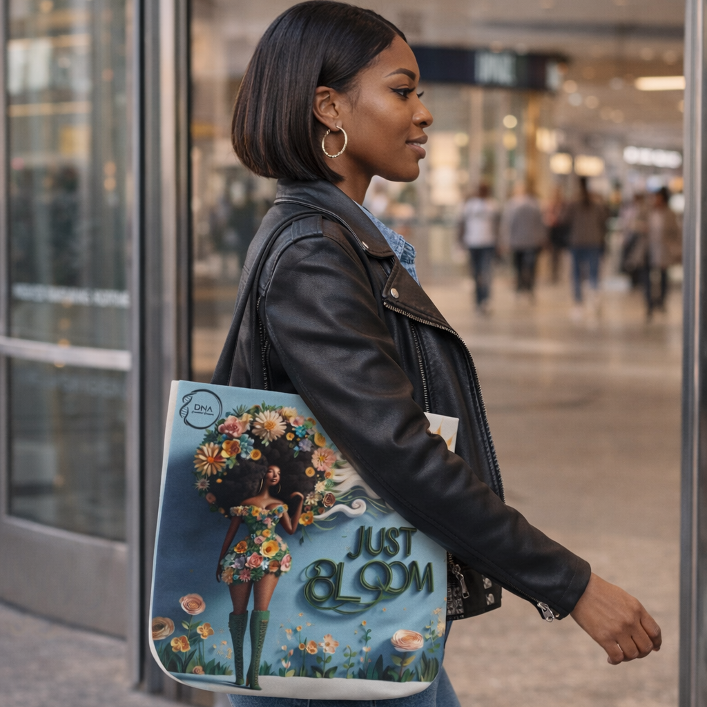 Just Bloom Canvas Tote, Option 3